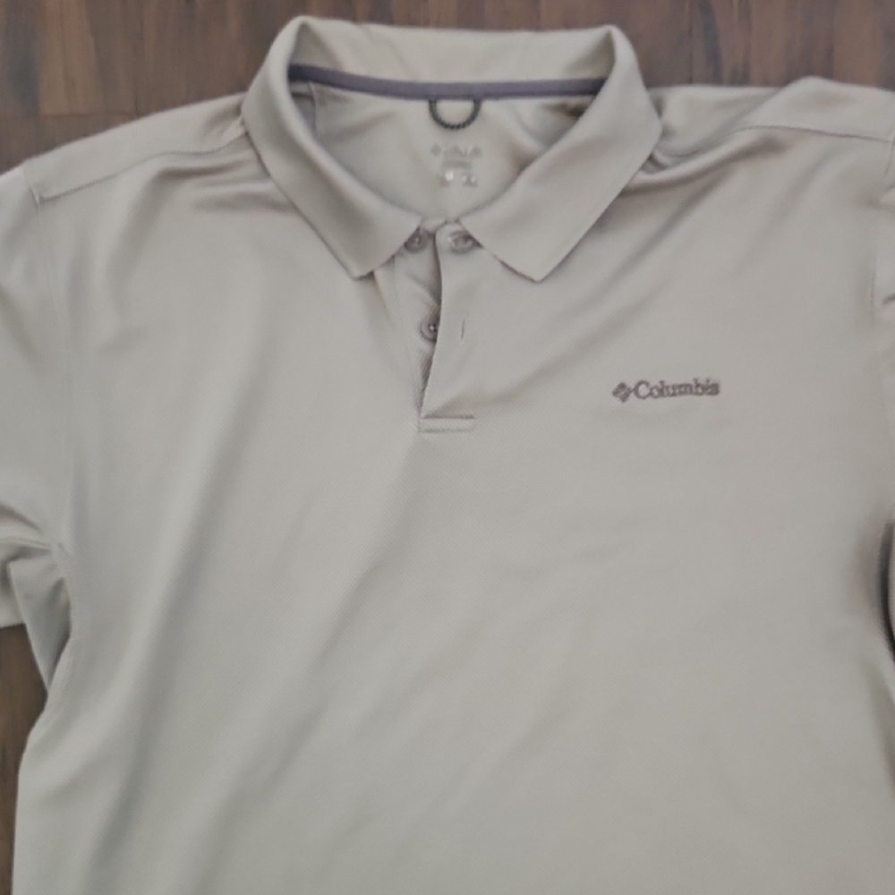 Columbia Gray Polo Shirt Casual Comfort - Picture 3 of 4